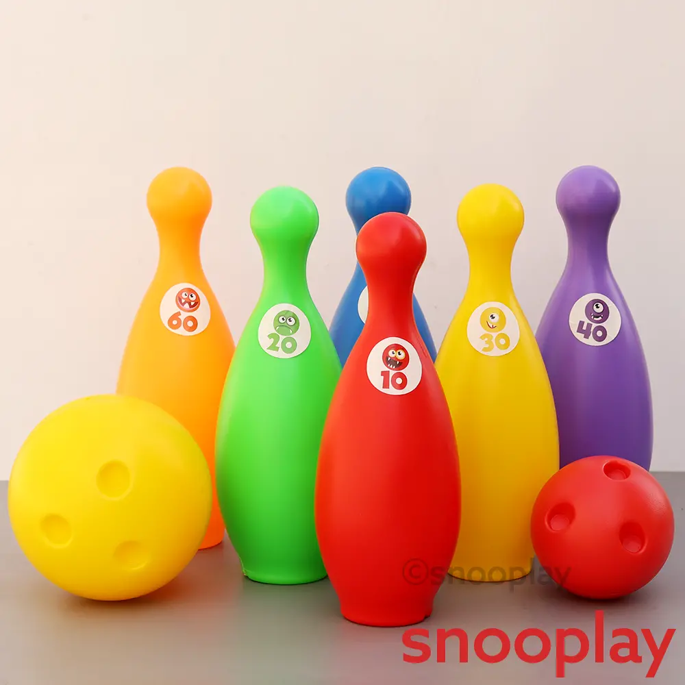 Applefun 'N' Learn Monster Bowling Set With 2 Balls (3-10 Years) 1