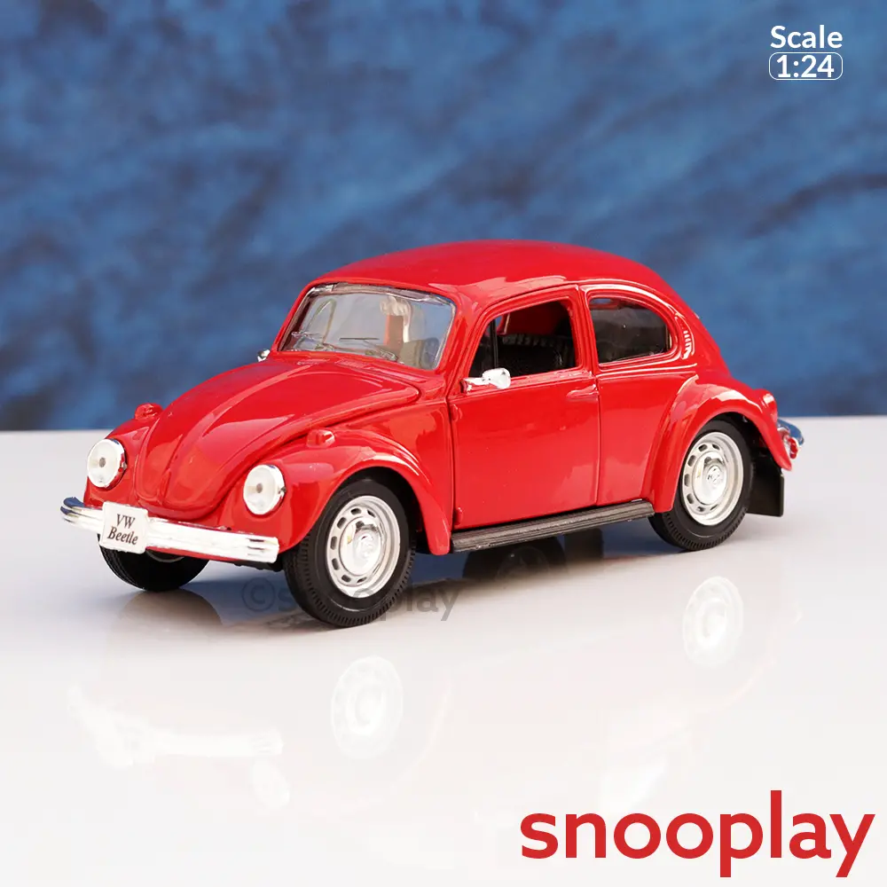 Maisto Original Volkswagen Beetle Licensed Diecast Car With Openable Doors | 1:24 Scale Model (14 Years Till Grown Ups) 1