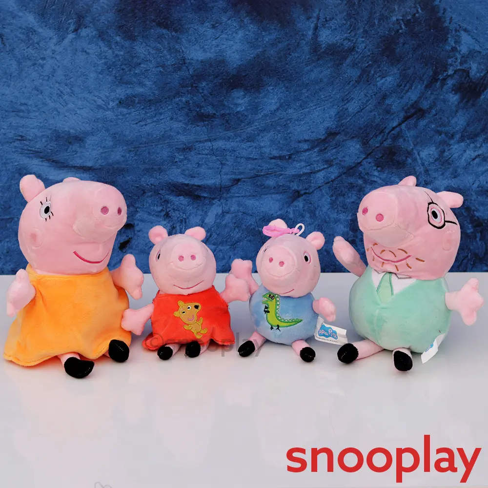 Original Peppa Pig Family Combo - 4 Plush Toys | Licensed Peppa Pig Toys (6 Months - 7 Years) 1