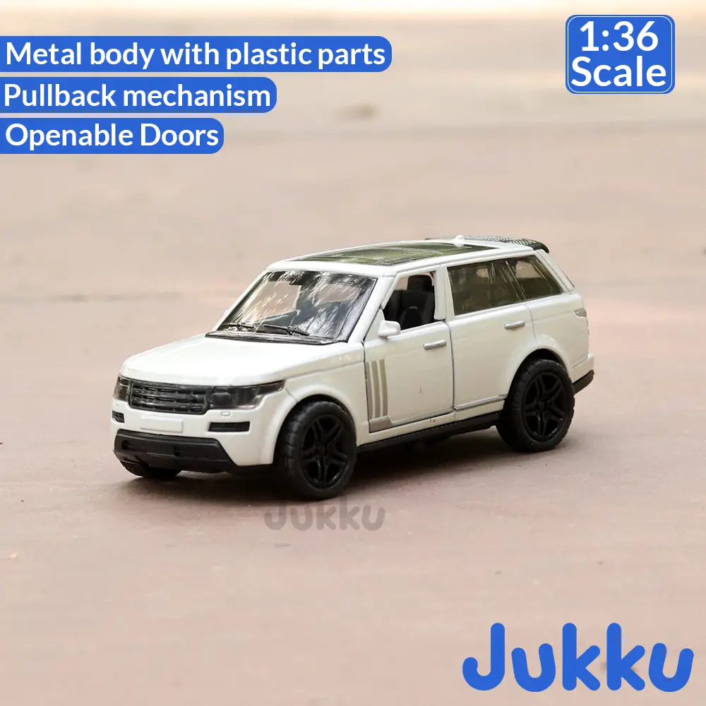 Jukku Resembling Range Rover Diecast Car - Pullback, Openable Doors & Bonnet | 1:36 Scale (3 Years Till Grown Ups) 1