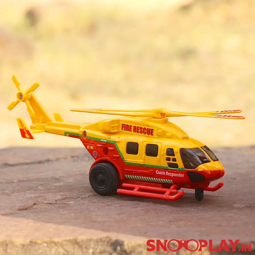Rescue Helicopter With Rotating Propeller Toy (3-5 Years) 1