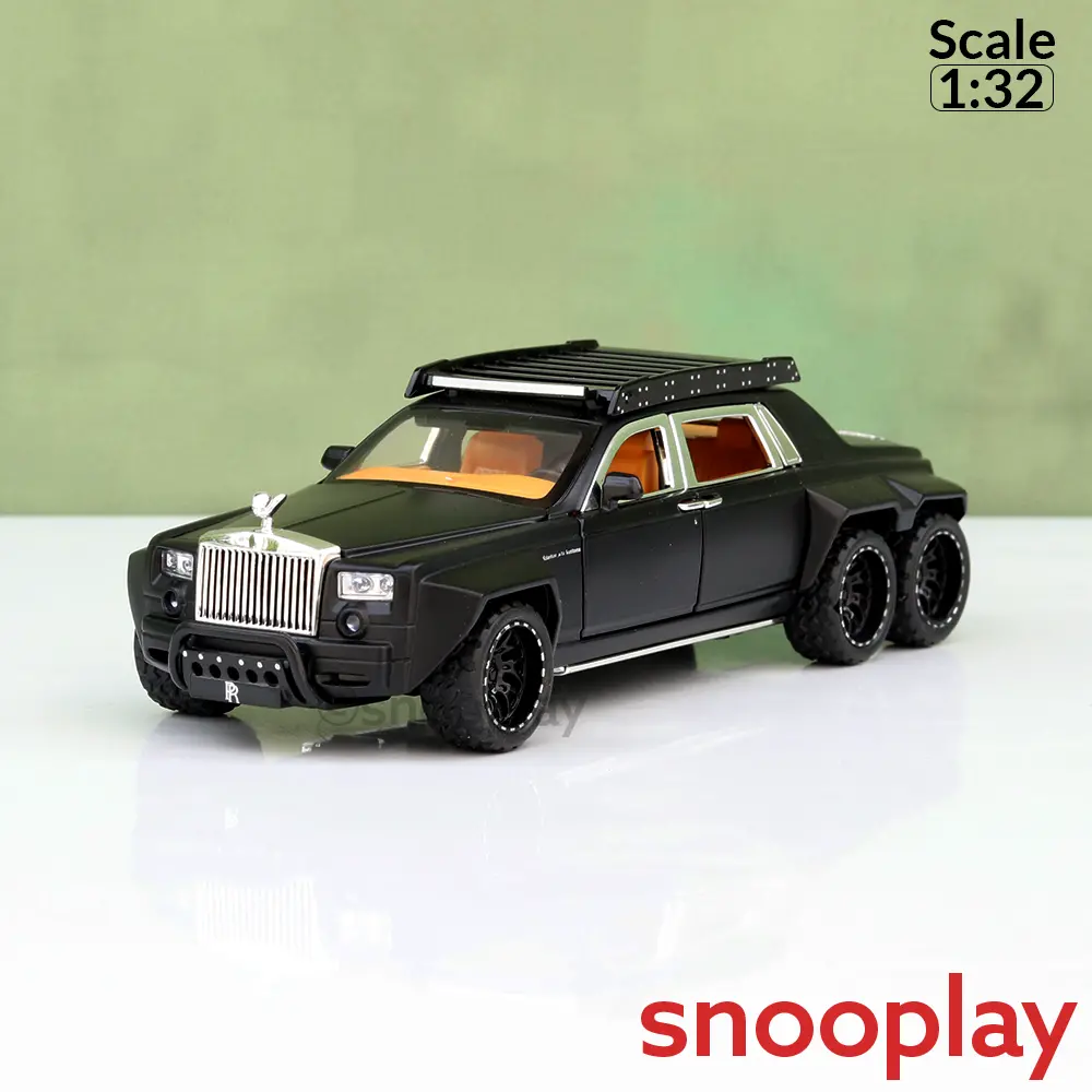 Big Fun Toys Resembling Rolls Royce Diecast Car - Pullback, Openable Parts, Light & Sound | 1:32 Scale (3 Years Till Grown Ups) | Assorted Colors 1