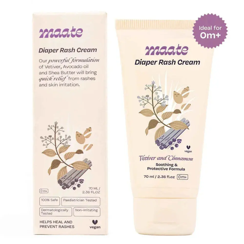 Maate Diaper Rash Cream - Derma & Paediatrician Tested 1