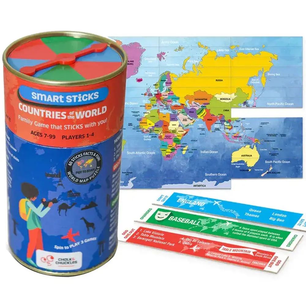 Chalk & Chuckles Smart Sticks Educational Game - Test Your Knowledge (7-14 Years) 1