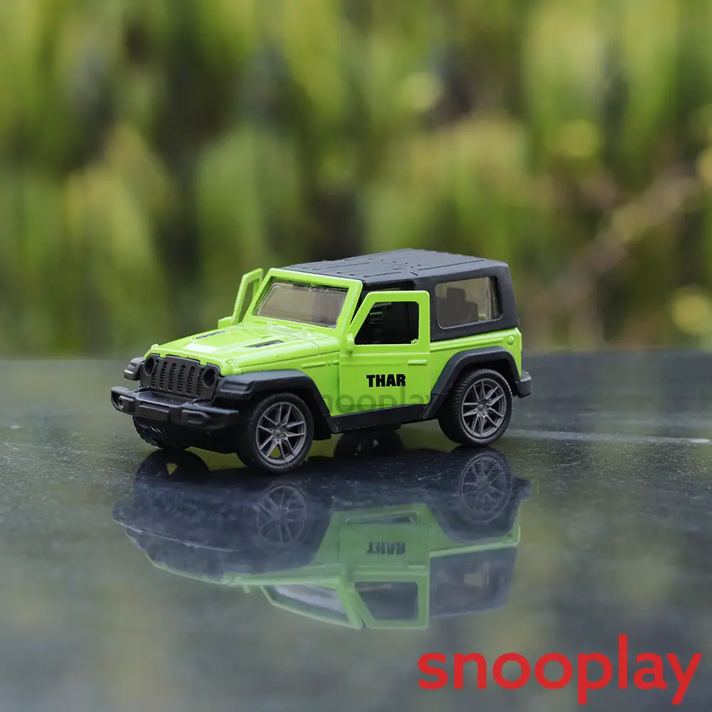 Jeep Pullback Diecast Car With Openable Doors | 1:36 Scale | Assorted Colors (7 Years Till Grown Ups) 1