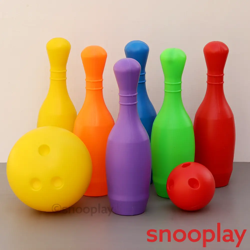 Applefun 'N' Learn 8 Pieces Tournament Bowling Set With Xxl Size Ball (3-8 Years) 1