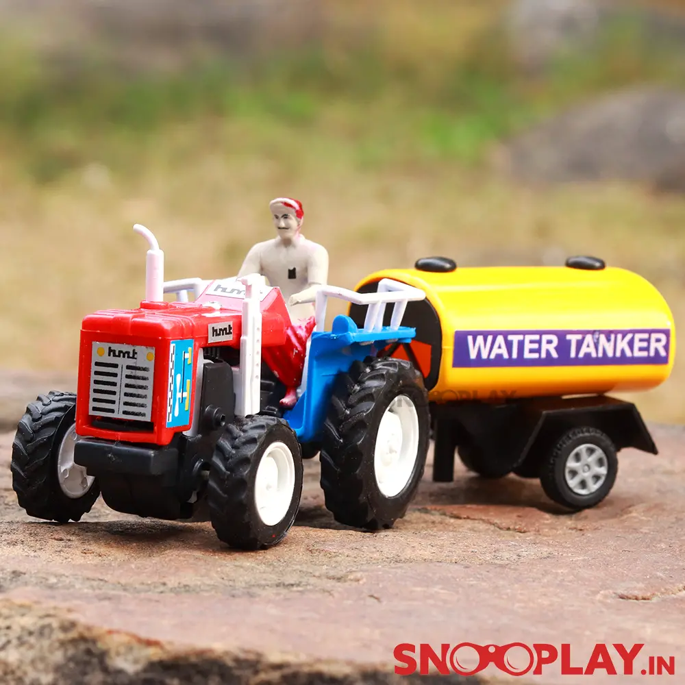 Centy Farm Tractor Pullback Toy With Detachable Water Tanker | Assorted Colors (3-6 Years) 1