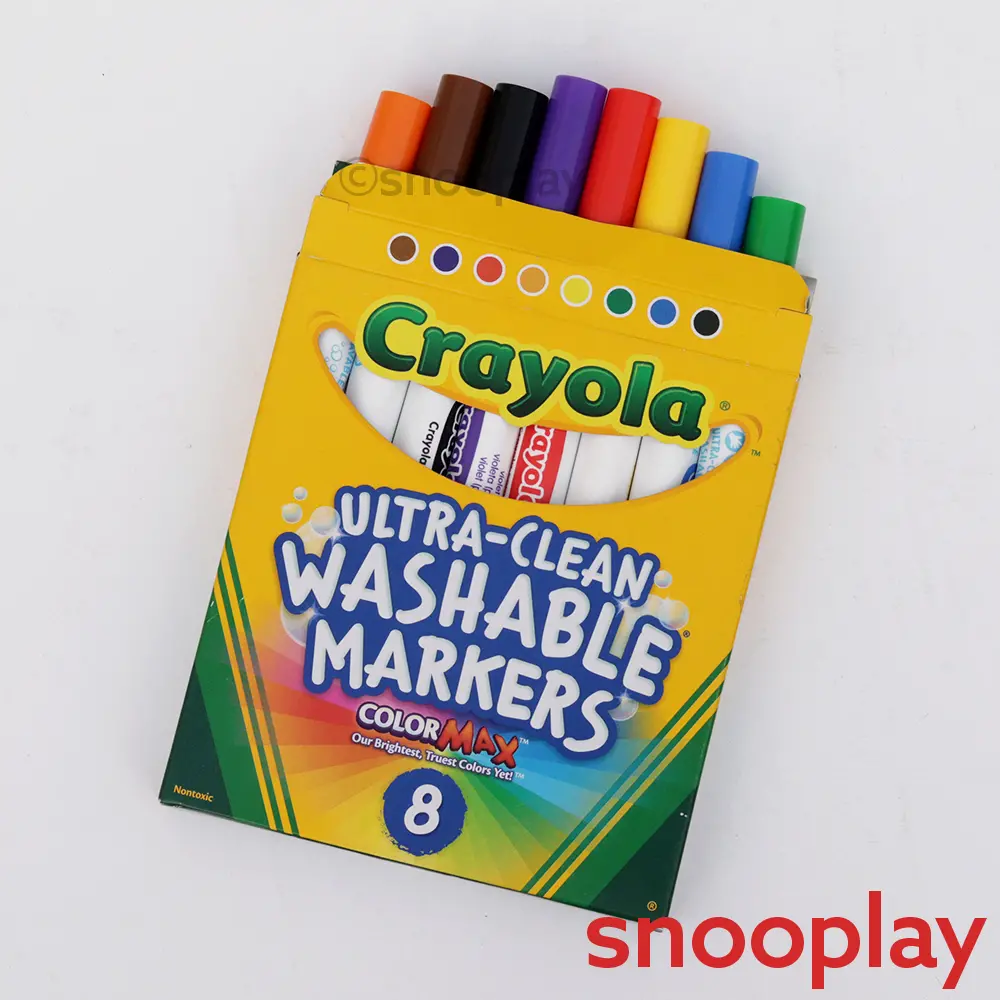 Ultra Clean Washable Classic Markers - 8 Pieces (6-15 Years) 1