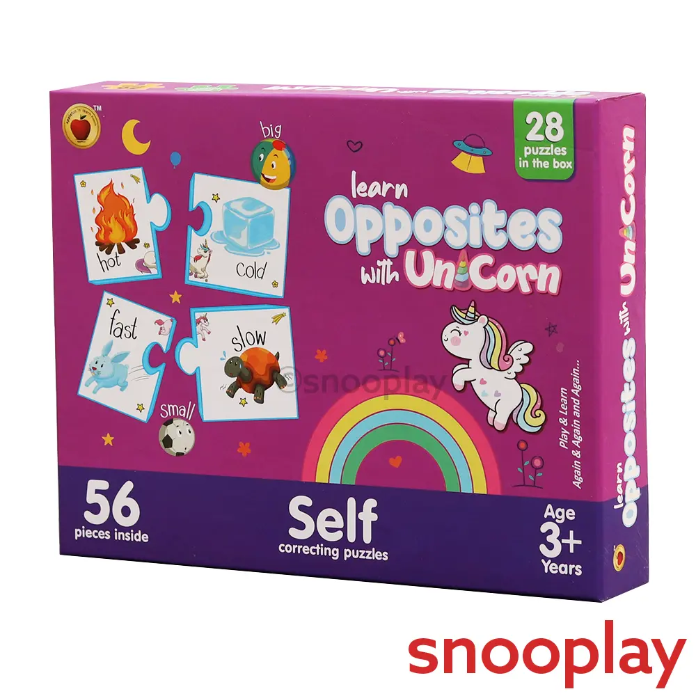 Applefun 'N' Learn Learn Opposites Puzzle - 56 Pieces (5-6 Years) 1