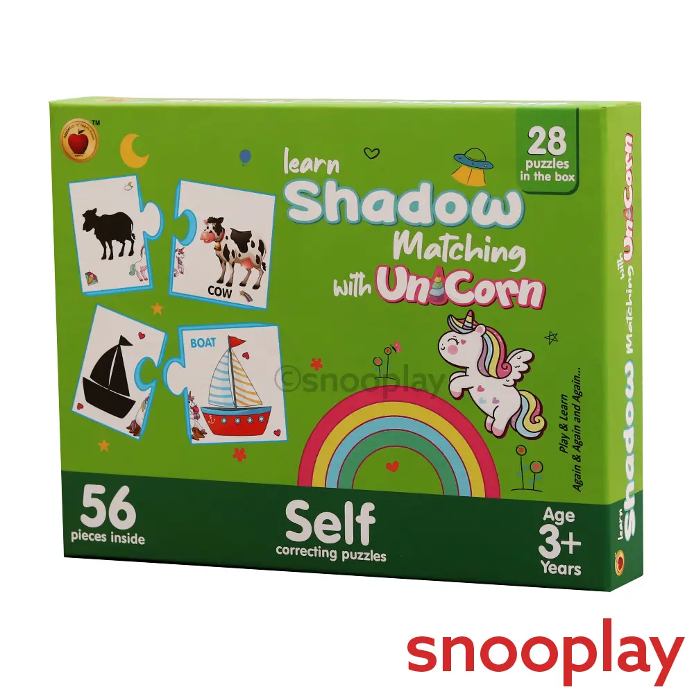 Applefun 'N' Learn Learn Shadow Matching Puzzle - 56 Pieces (3-4 Years) 1