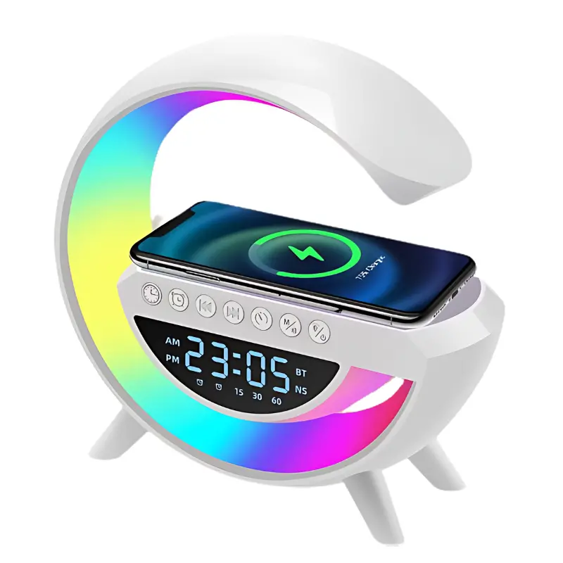 G-Shape Multifunctional Lamp & Bluetooth Speaker With Wireless Charging 1