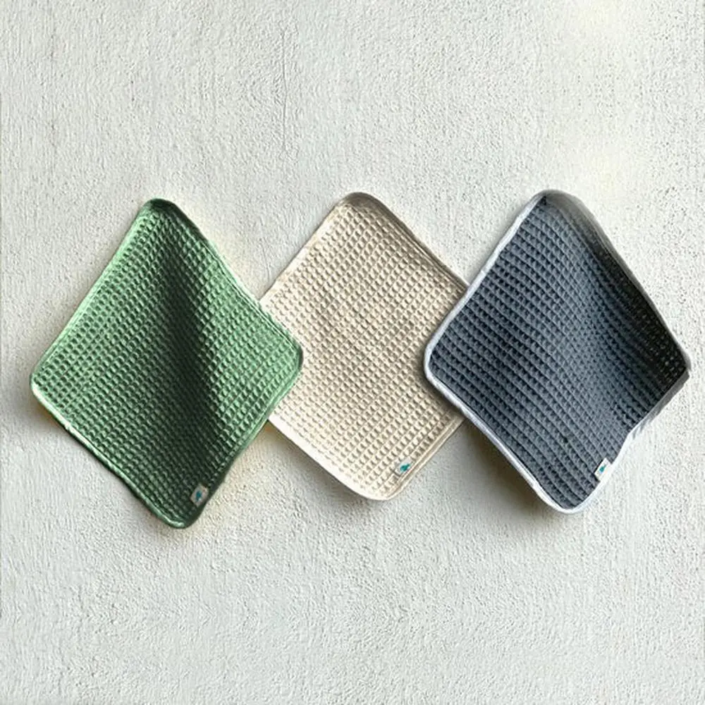 Whitewater Set Of 2 Organic Handwoven Waffle Wash Cloth Set 1