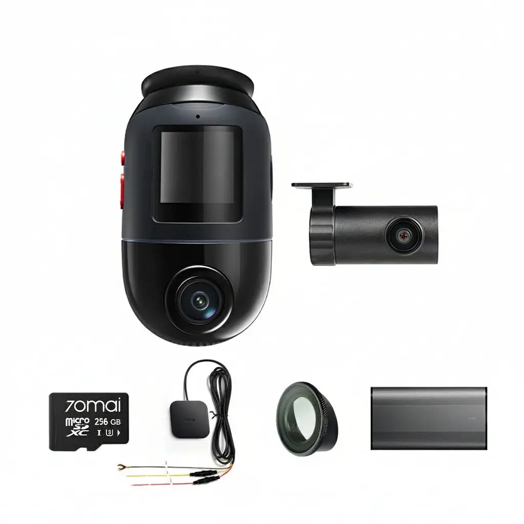 4K Omni Bundle: Front Cam + Rear Cam + Memory Card + Hardwire Kit + Cpl Filter + Battery Pack 1