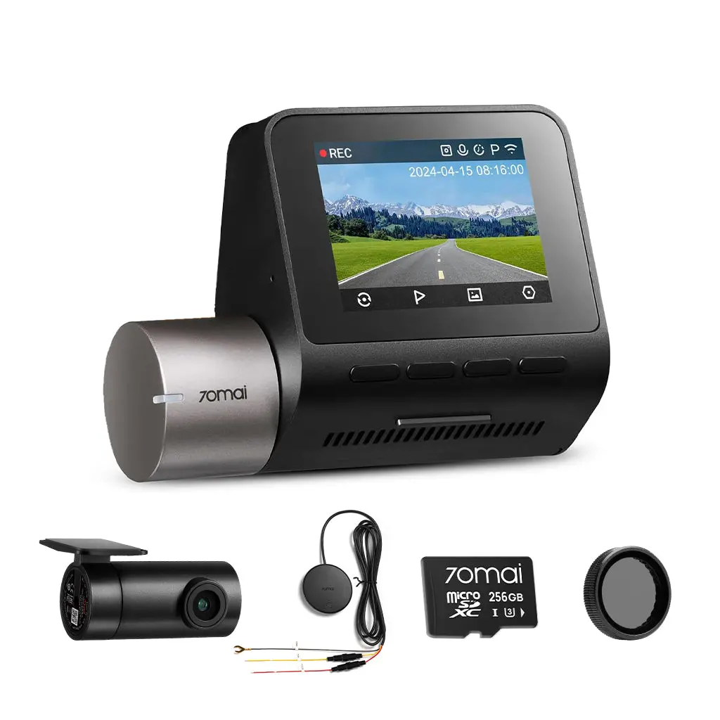 A510 Bundle: Front Cam + Rear Cam + Memory Card + Hardwire Kit + Cpl Filter 2