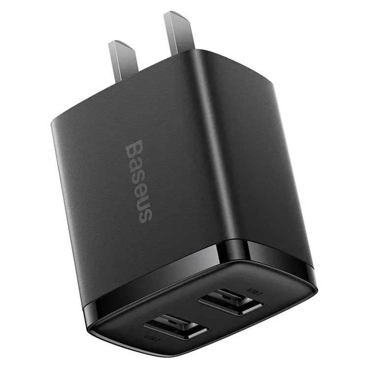 Baseus 10.5W Compact Mobile Charger Dual Usb With Cn Pin 1