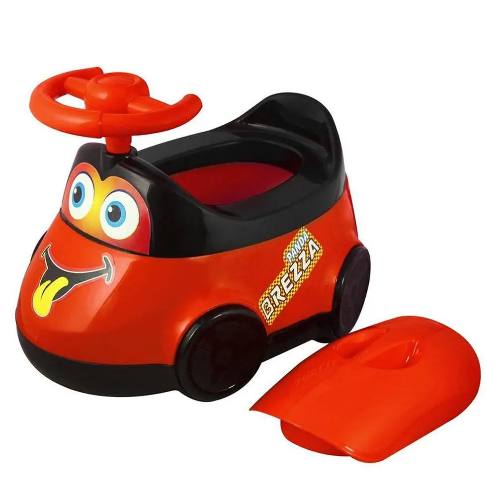 Muren Breeza Potty Training Seat - Red | Easy Grip Handles | Car (9 Months - 1.5 Years) 1