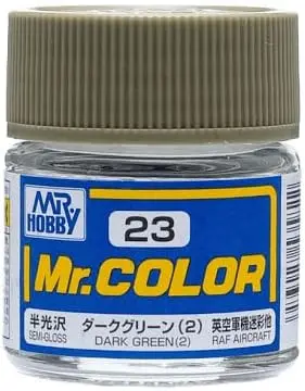 Mr. Hobby Mr. Color C23 Semi-Gloss Dark Green (2) 10Ml Bottle 1