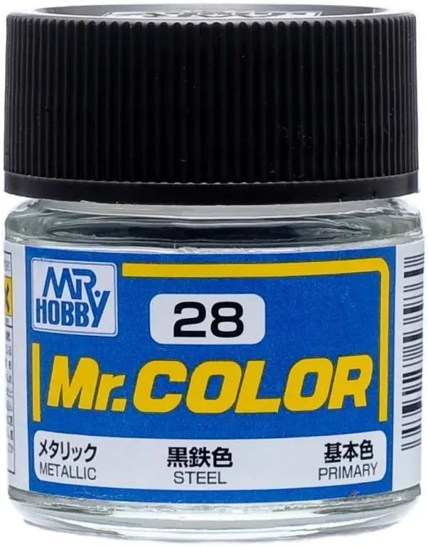 Mr. Hobby Mr. Color C28 Metallic Steel 10Ml Bottle 1