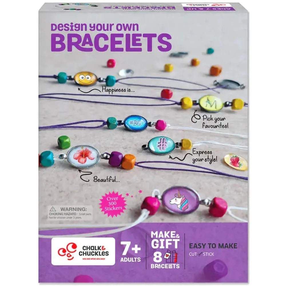 Chalk & Chuckles Diy Craft Kit - Design Your Own Bracelets (7-14 Years) 1
