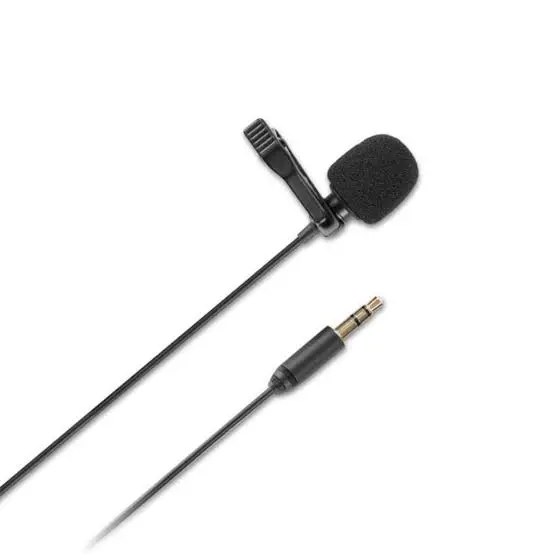 Lavalier 5 Meter Long Mic For Smart Phones Mobile Pc Laptop Pro Wired Mic 3.5Mm Microphone Collar For Voice Recording Lapel Mic For Dslr Recorder 2