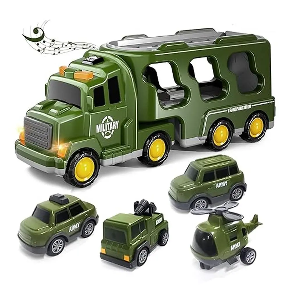 Kidology 5-In-1 Rescue Vehicles Military Truck 1