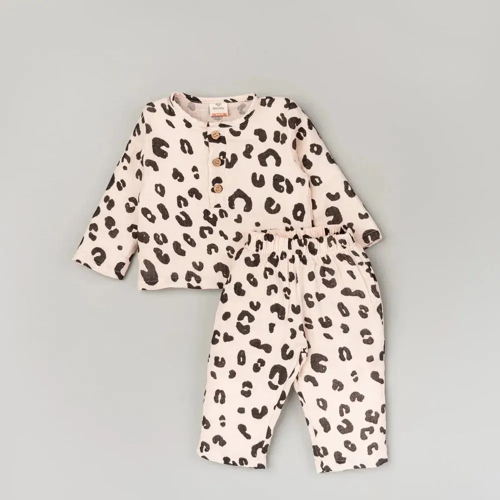 Beelittle Leopard Luxe 2-Piece Crinkled Set 1