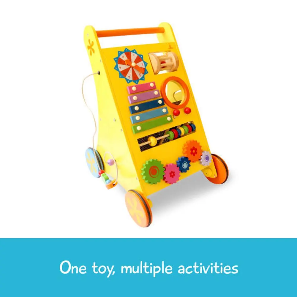 Shumee Musical Activity Walker With Wooden Xylophone, Clock With Numbers & More (9 Months - 2 Years) 1
