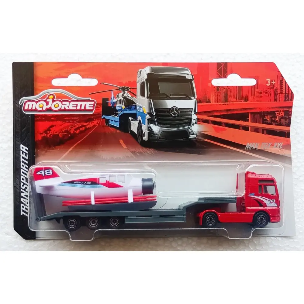 Majorette Licensed Transporter Toy (Man Tgx Xxl) - Red 1
