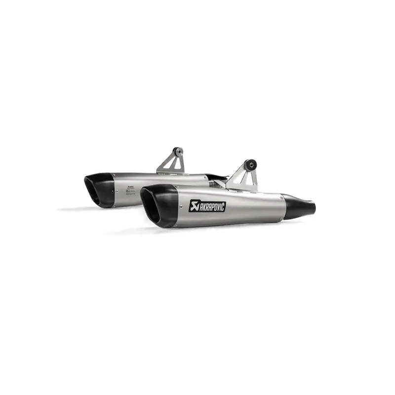 Akrapovic Titanium Slip Ons - Triumph Bonneville T100 And T120 1