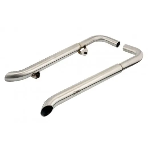 Motone Bedlam Turnout Exhaust - Brushed - Triumph Bobber 2017-2024 1