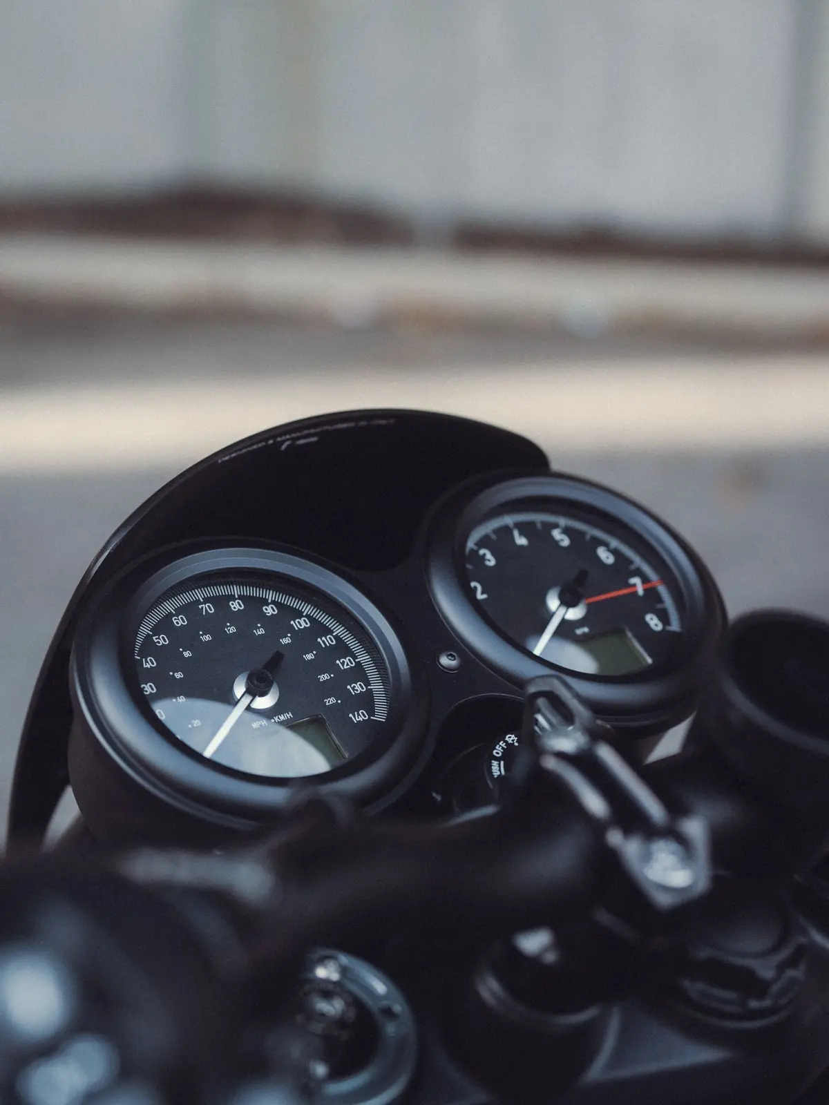 Arton Works Vintage Racing Gauge Face Covers - Triumph Thruxton R / 1200, Speed Twin 1