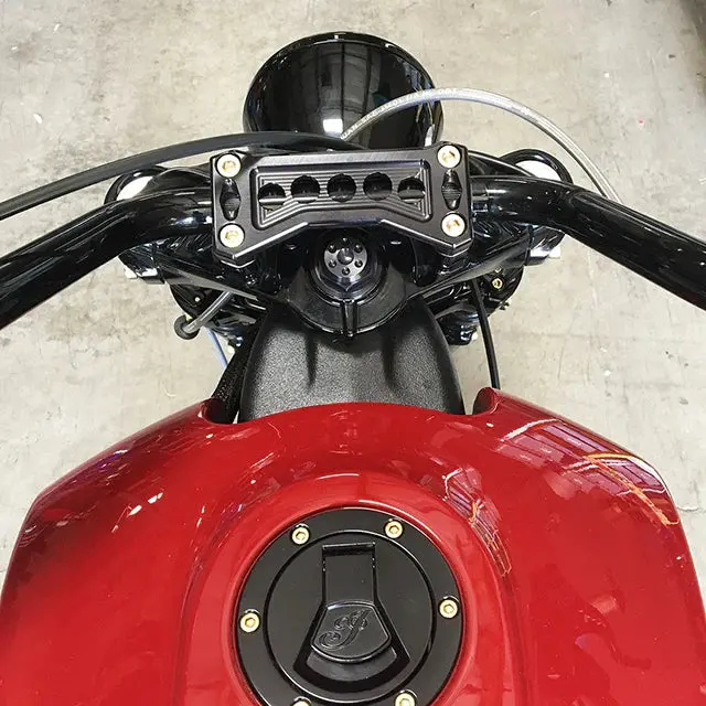 Joker Machine Billet Fork Stem Nut - Indian Scout Bobber 2