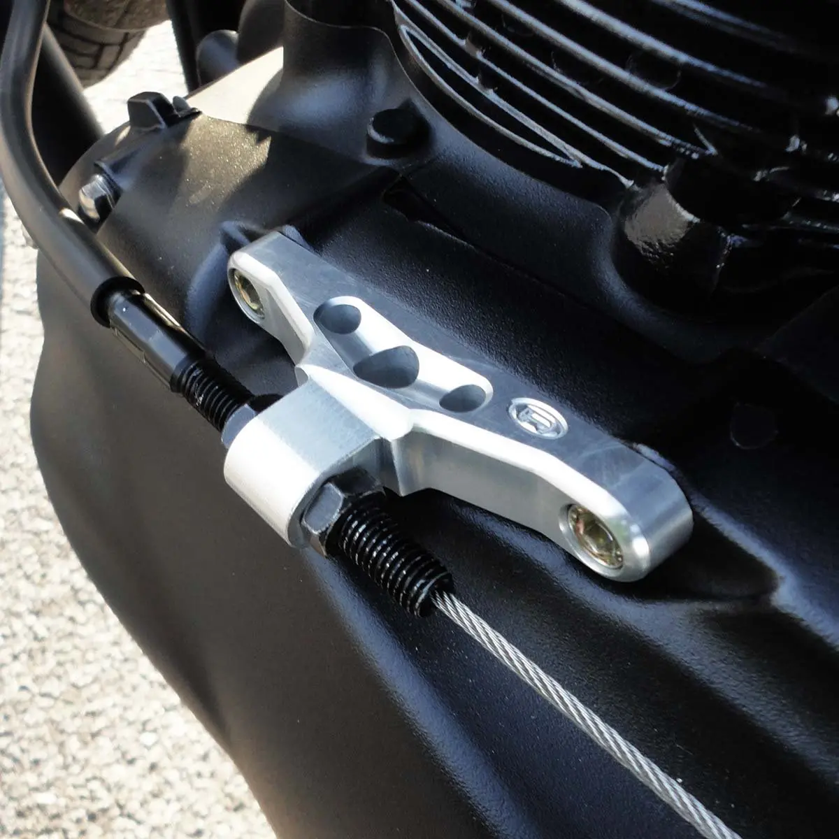 Joker Machine Billet Clutch Cable Bracket - Triumph Classics 1