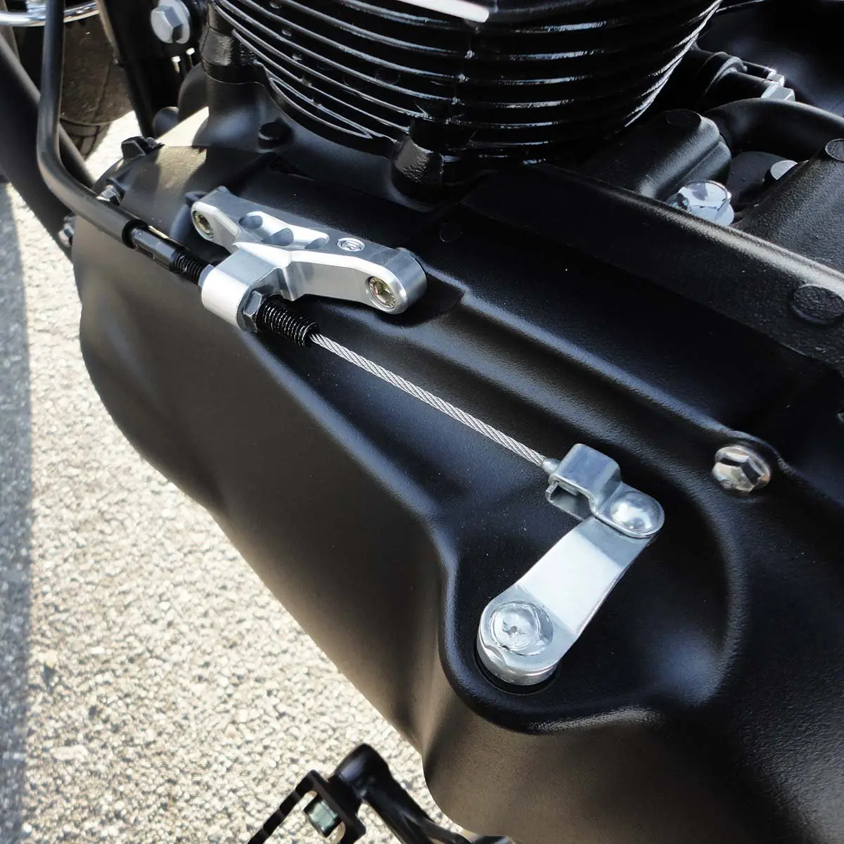 Joker Machine Billet Clutch Cable Bracket - Triumph Classics 2