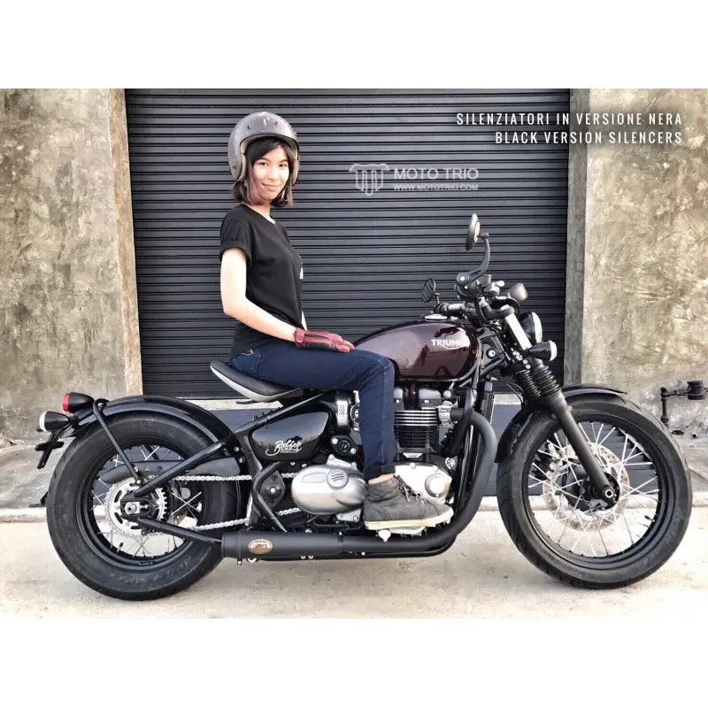 Zard Low Stainless Steel Slip Ons - Triumph Bobber / Bobber Black / Speedmaster 2