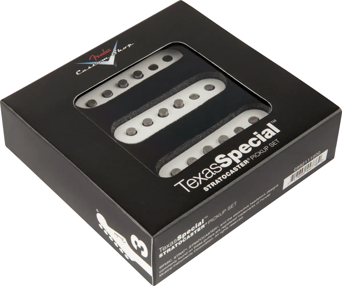 Fender Custom Shop Texas Special Stratocaster Pickup Set (Neck, Middle, Bridge) #09922111000 - White Covers 1