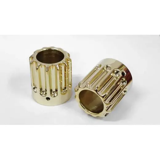 Motone "Jupiter-2" Exhaust Tip Kit - Bonneville T100 / T120 - Brass 1