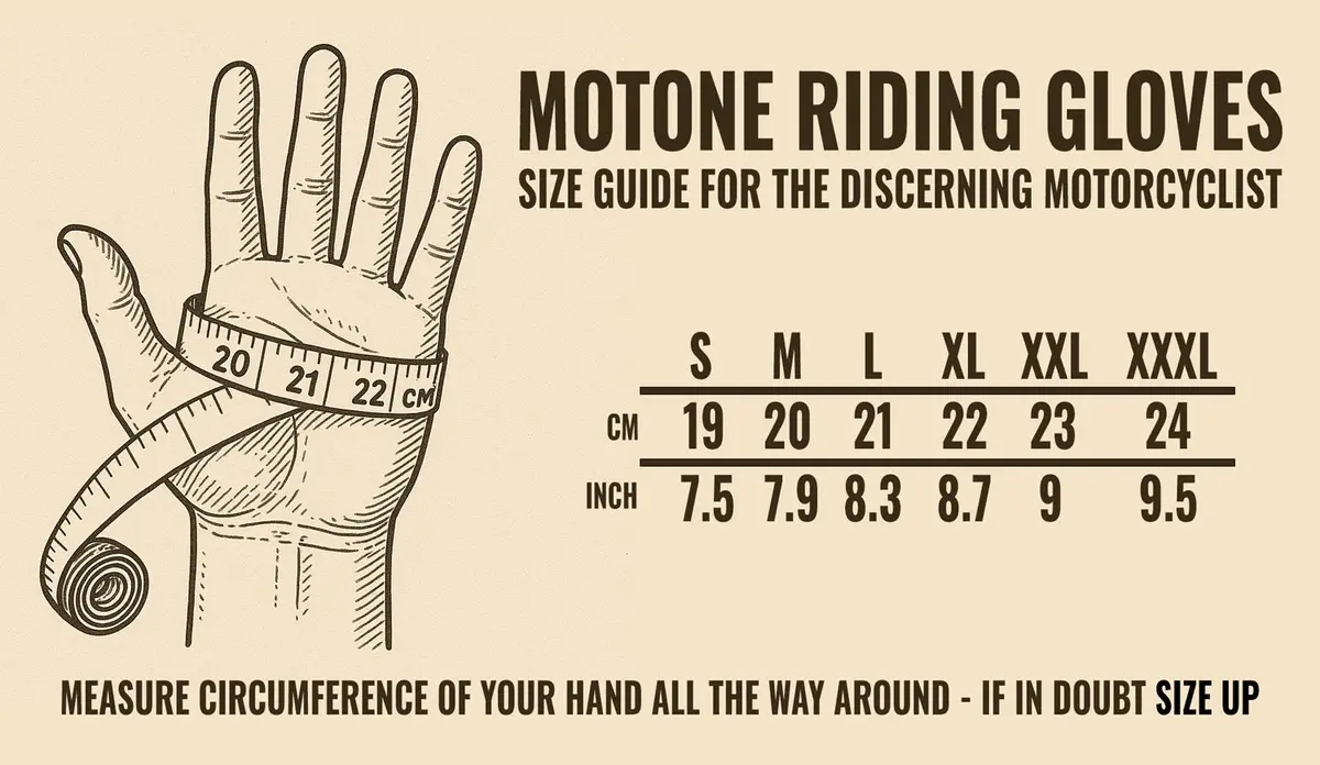 Motone Jaeger - Motorcycle Riding Gloves - Aniline Leather - Black 6
