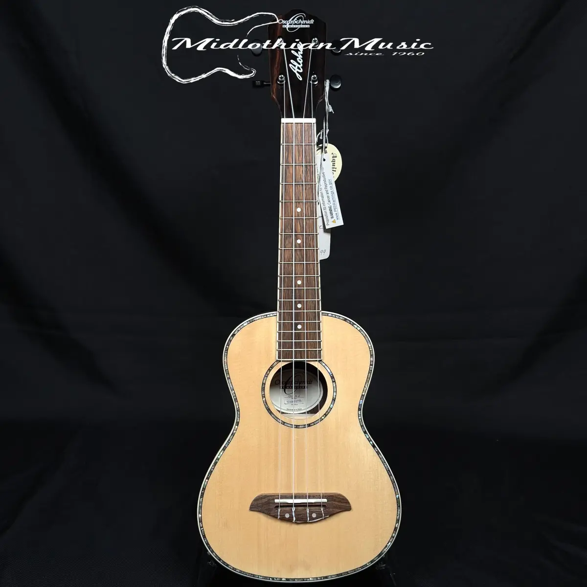 Oscar Schmidt - Ou3-A-U Concert Ukulele - Natural Gloss Finish 1