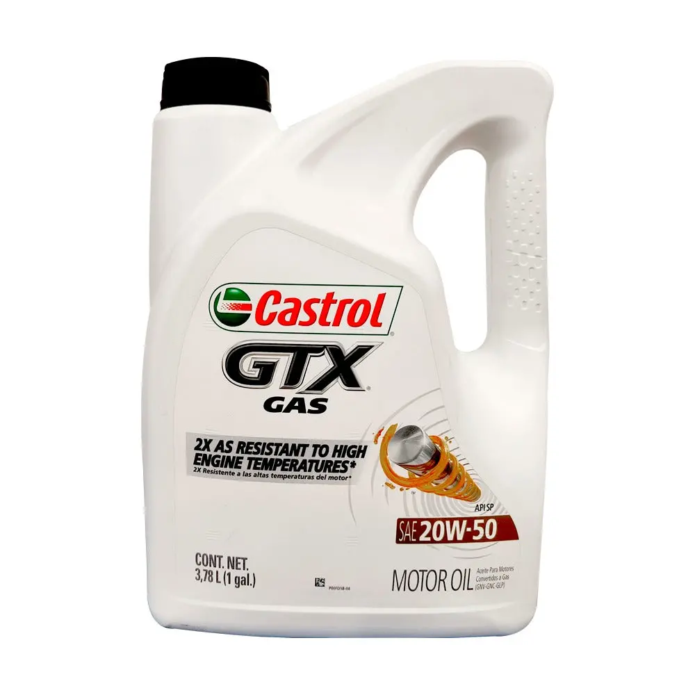 Aceite Gtx Gas Sae 20W-50 1 Galón Castrol 1