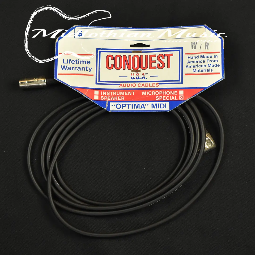 Conquest 10' Midi Cable - Black Finish 1