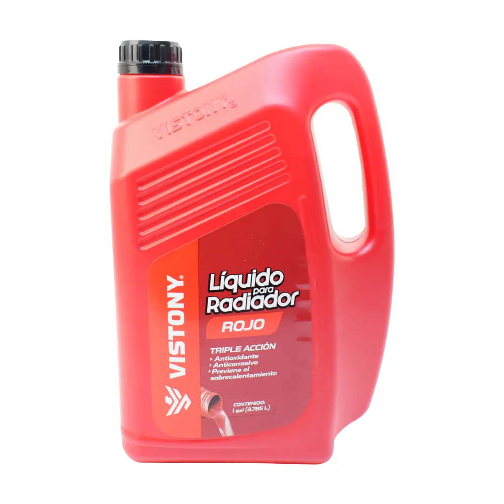 Liquido Para Radiador Galón Rojo Vistony 1