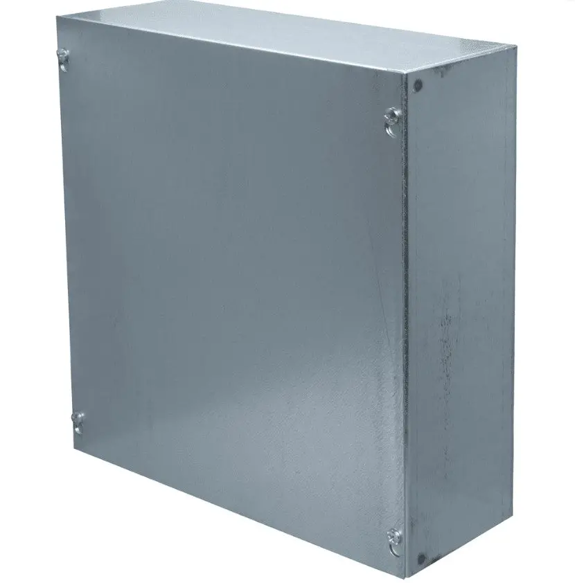 12124Sb, Nema 1 Steel Junction Box Enclosure With Screw Flat Cover - New No Box 1