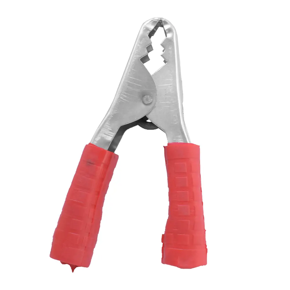 Tenaza Para Batería Grande Rojo 1