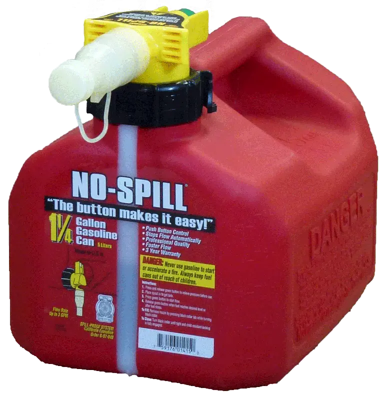 No-Spill 1.25 Gallon Gas Can / Fuel Can | Gc13459 1