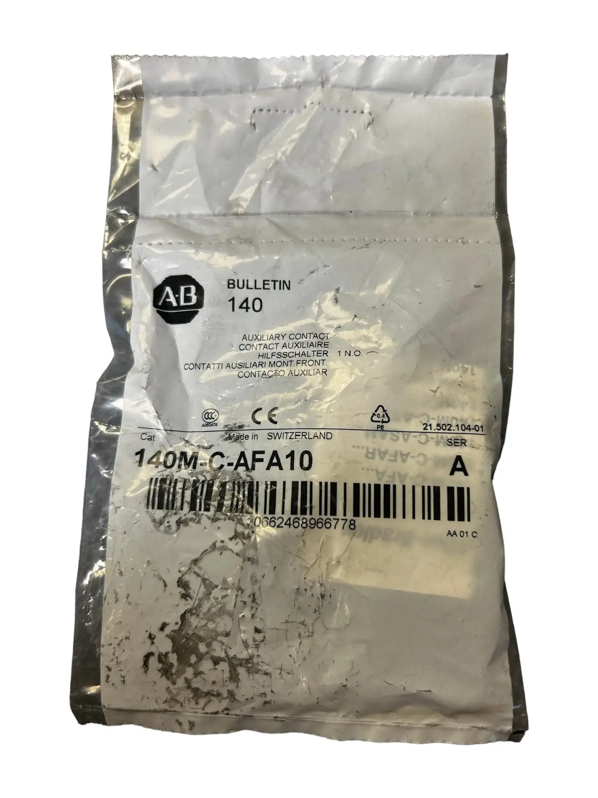 Allen-Bradley, 140M-C-Afa10, Internal Auxiliary Contact - New In Original Packaging 1