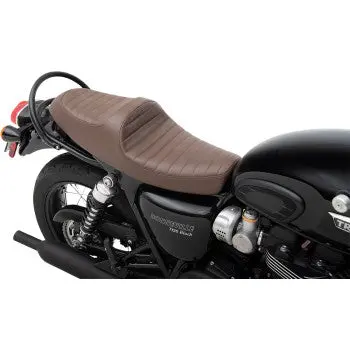 Z1r Predator Iii Seat - Brown - 2016+ Triumph Bonneville T100, T120, Street Twin, Street Scrambler 1