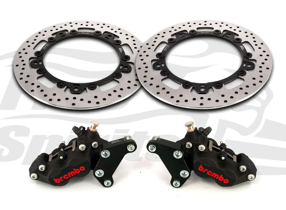 Free Spirits Brembo Front Caliper Upgrade Kit With Rotors - Triumph Trident 3
