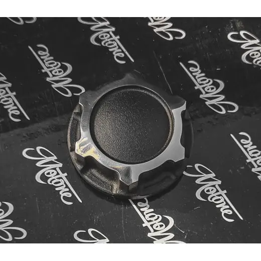 Motone "The Godfather" Top Yoke / Steering Stem Nut - Black Contrast - 2016+ Triumph Twins 1