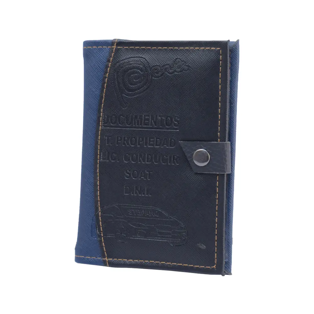 Porta Documentos Con Broche 16.5 X 12Cm Variados Colores 1